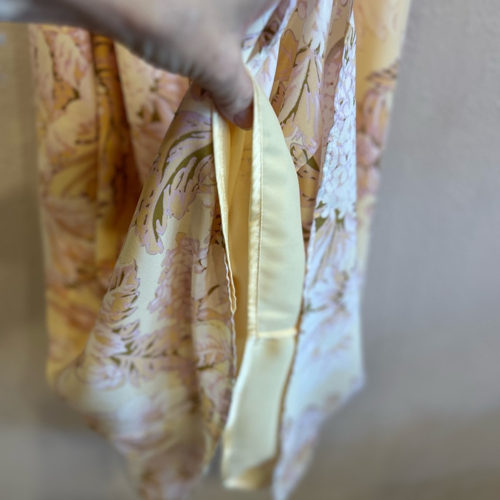 NWT Stine Goya Floral Gianna Dress Peach Pink SILK Size XL - Picture 7 of 9
